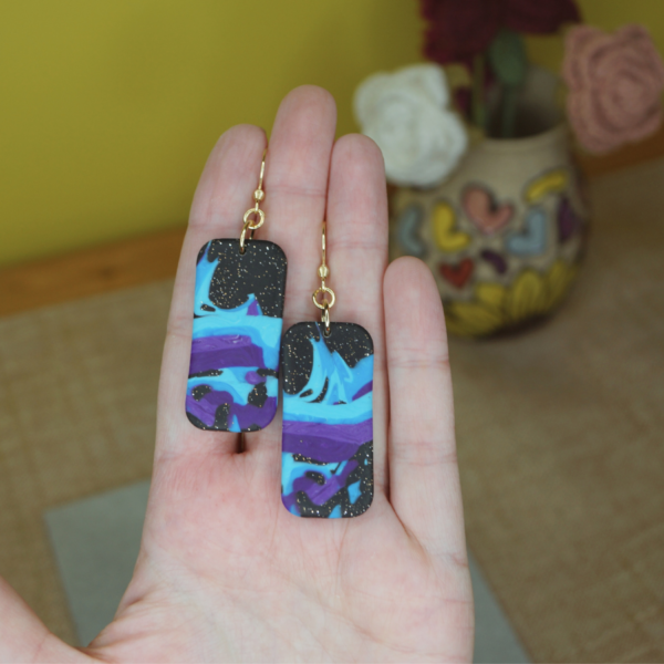 Galaxy Rectangle Dangles