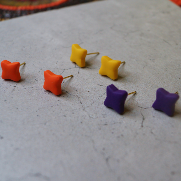 4-Pointed Star Stud Set