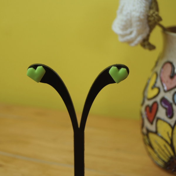 Geometric Heart Studs - Image 4