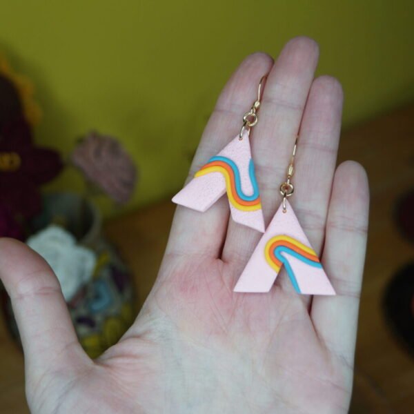 Striped Triangle Dangles