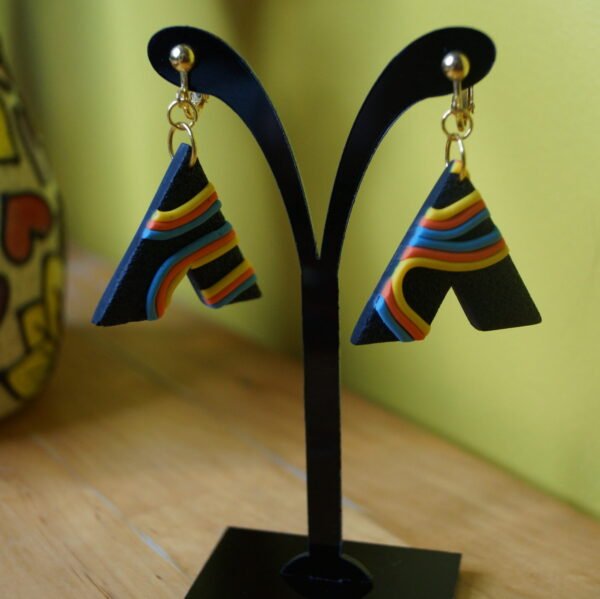 Striped Triangle Dangles - Image 3