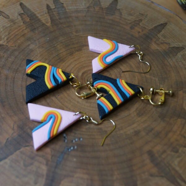 Striped Triangle Dangles