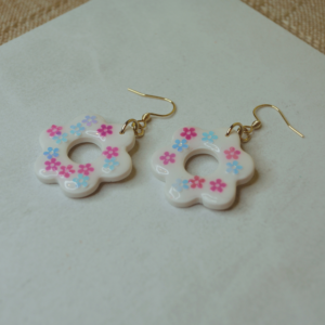 Sparkly Flower Dangles